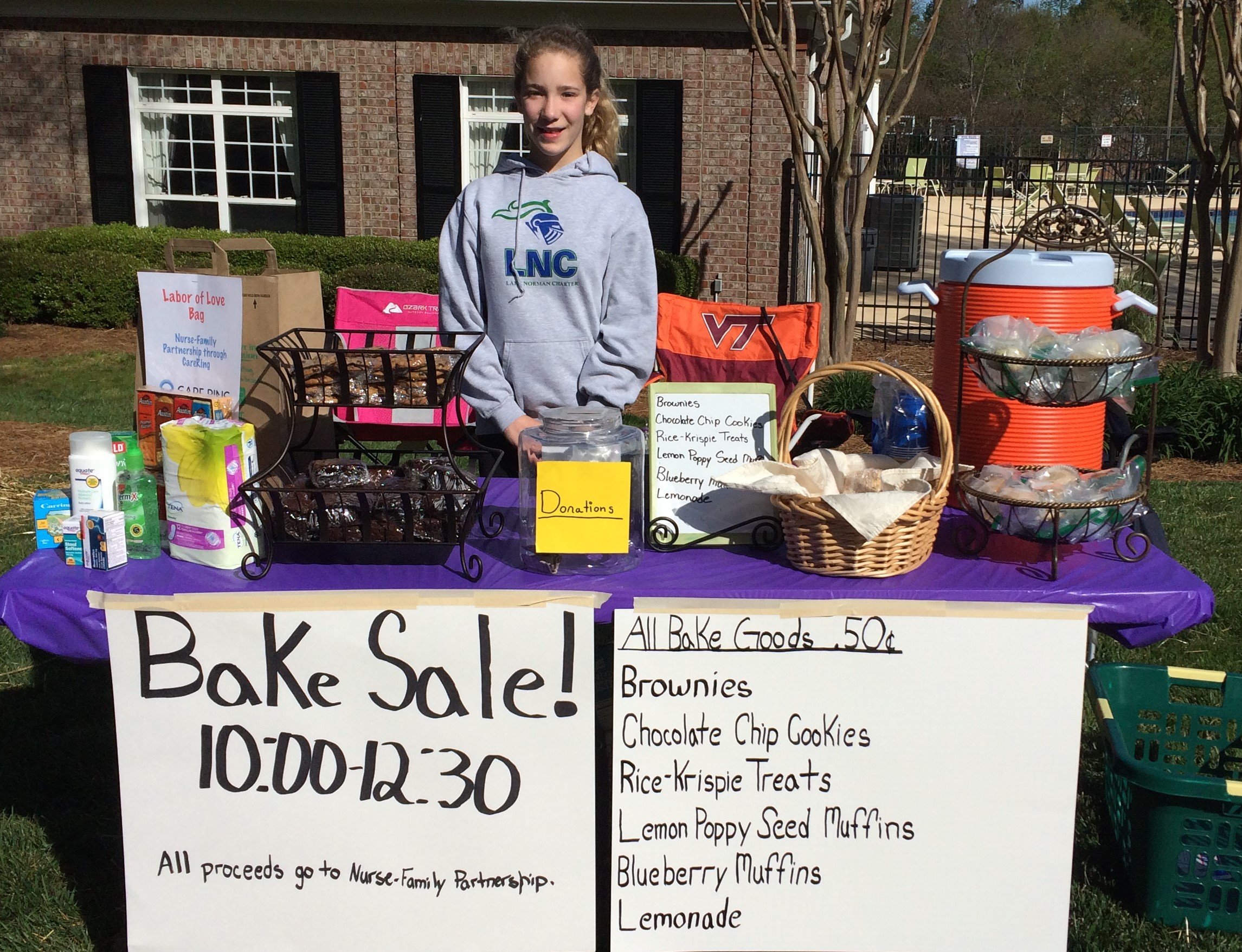 Maya Cikins bake sale to benefit Care Ring