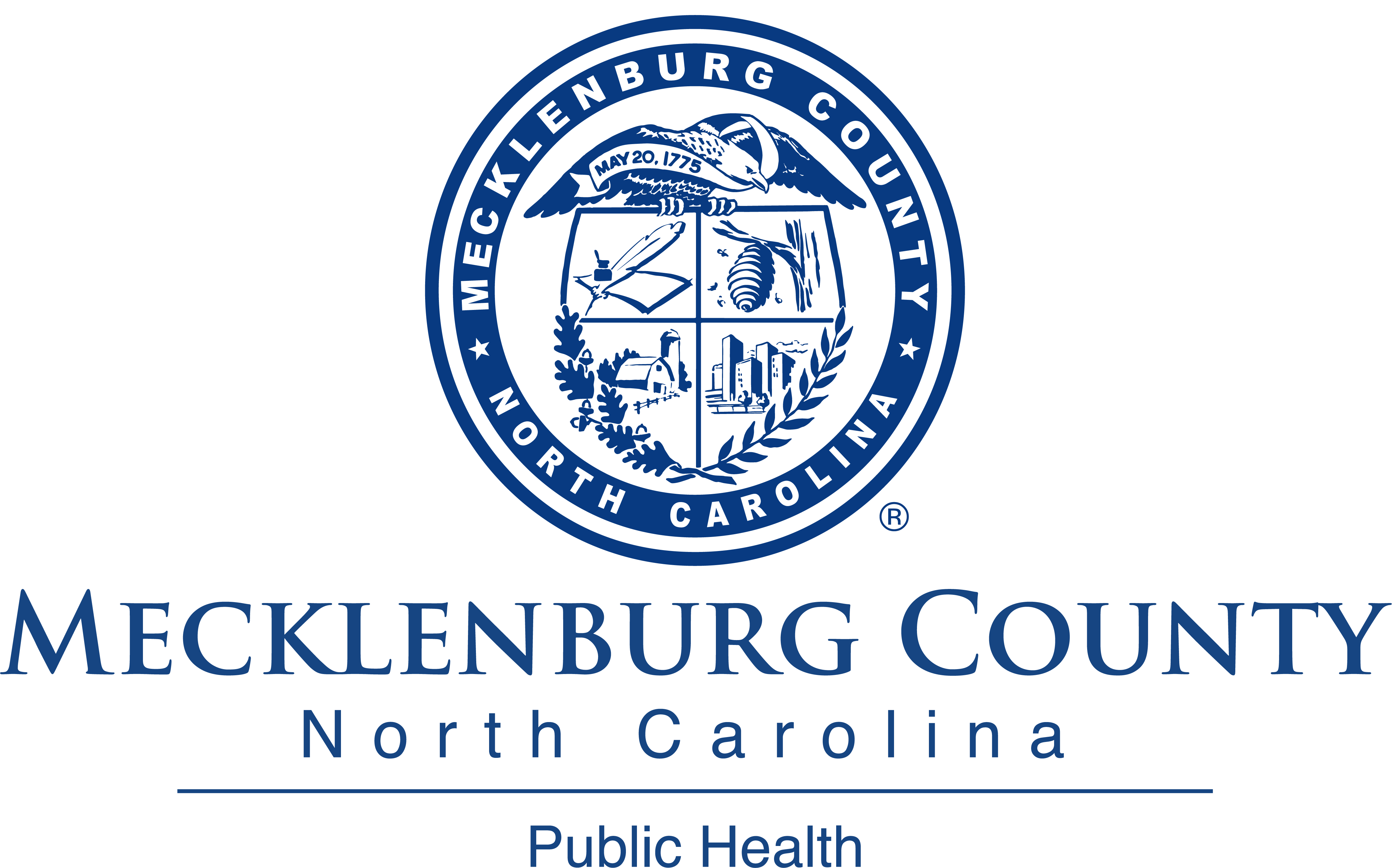 County Seal with Public Health designation Blue
